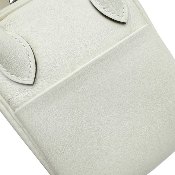 Hermes Lindy Verso Swift Nata Sesame B Stamp 2way Ivory MINI Handbag Shoulder... - Picture 13 of 16